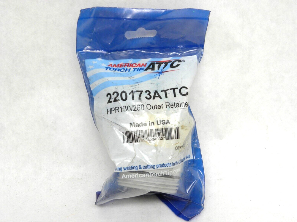 NEW AMERICAN TORCH TIP 220173ATTC Shield Cap: For Hypertherm HPR Plasma Torch