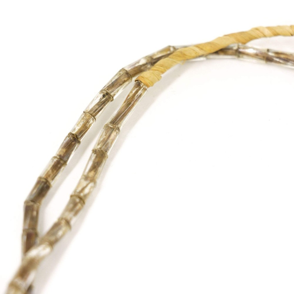 Clear Cylindrical Trade Beads