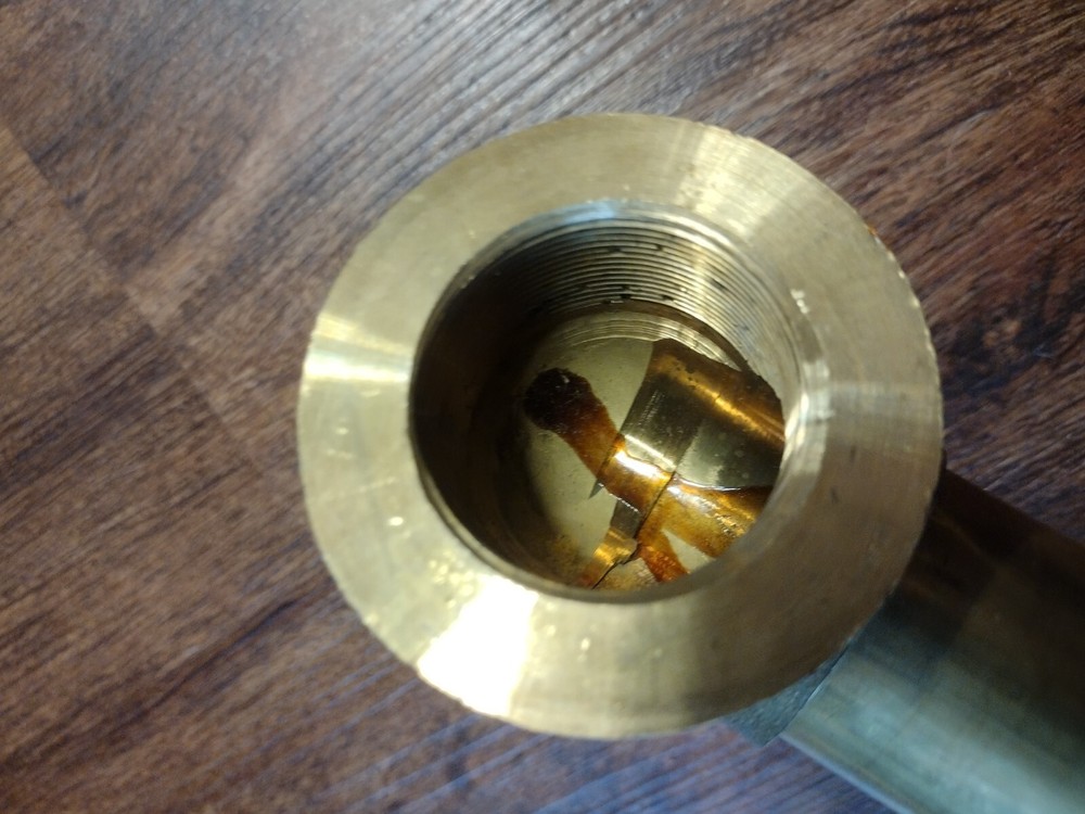 1.5" Brass Pipe Lot 4 Pieces