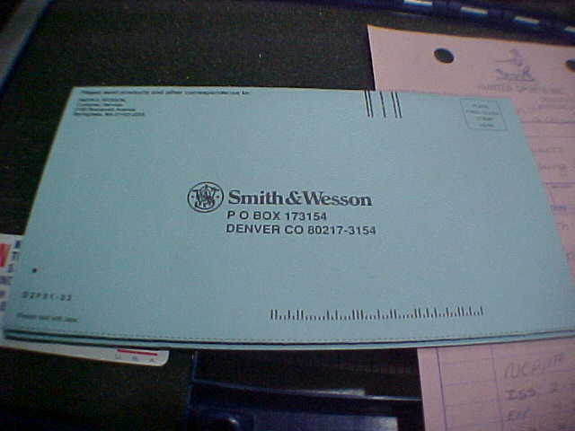 S&W 22a pistol box some paper work