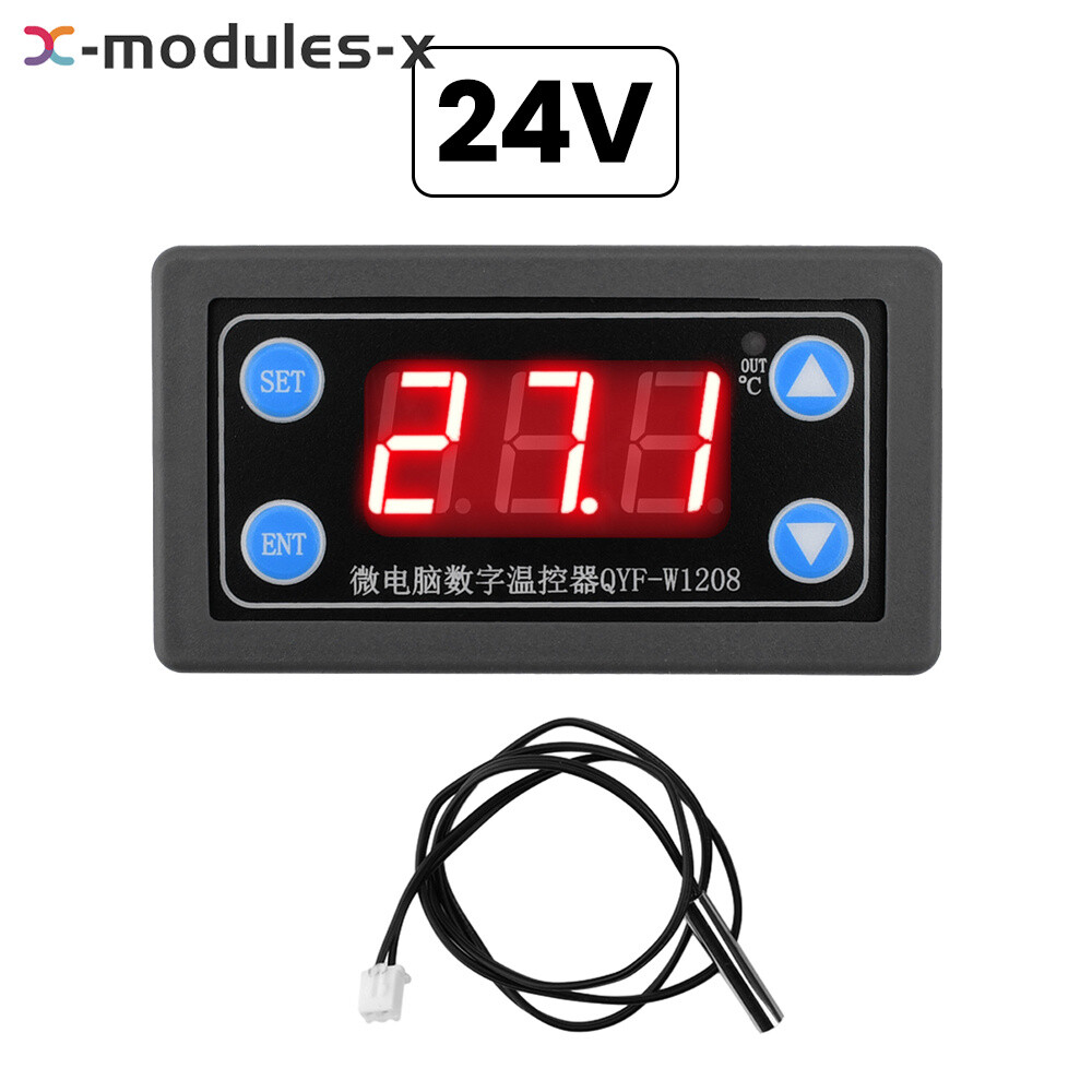 DC 12V 24V Microcomputer Digital Thermostat Temperature Controller QYF-W1208