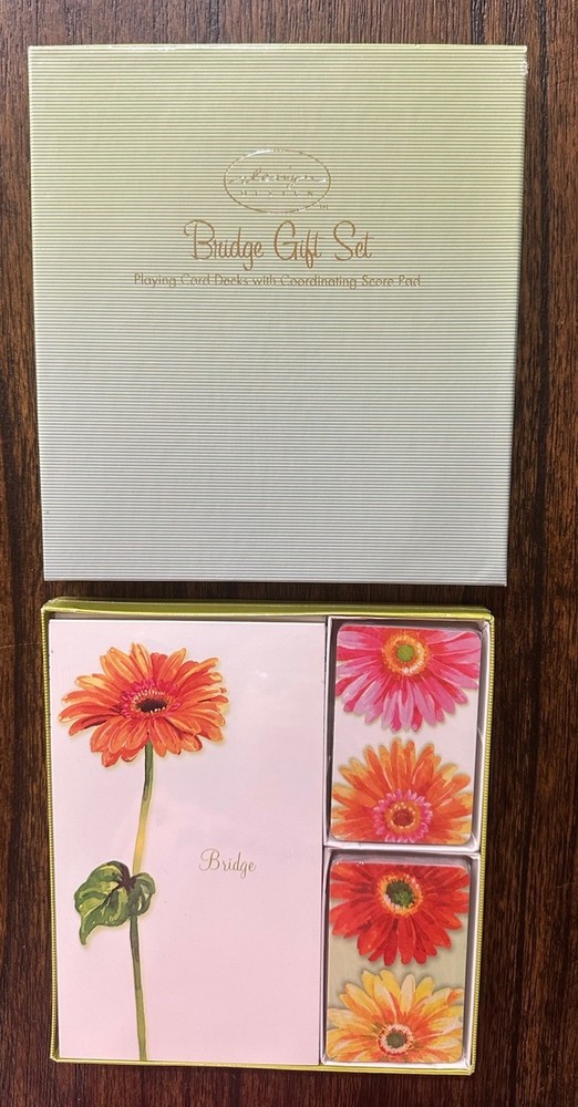 Bridge Gift Set-Playing Card Decks W/Score Card