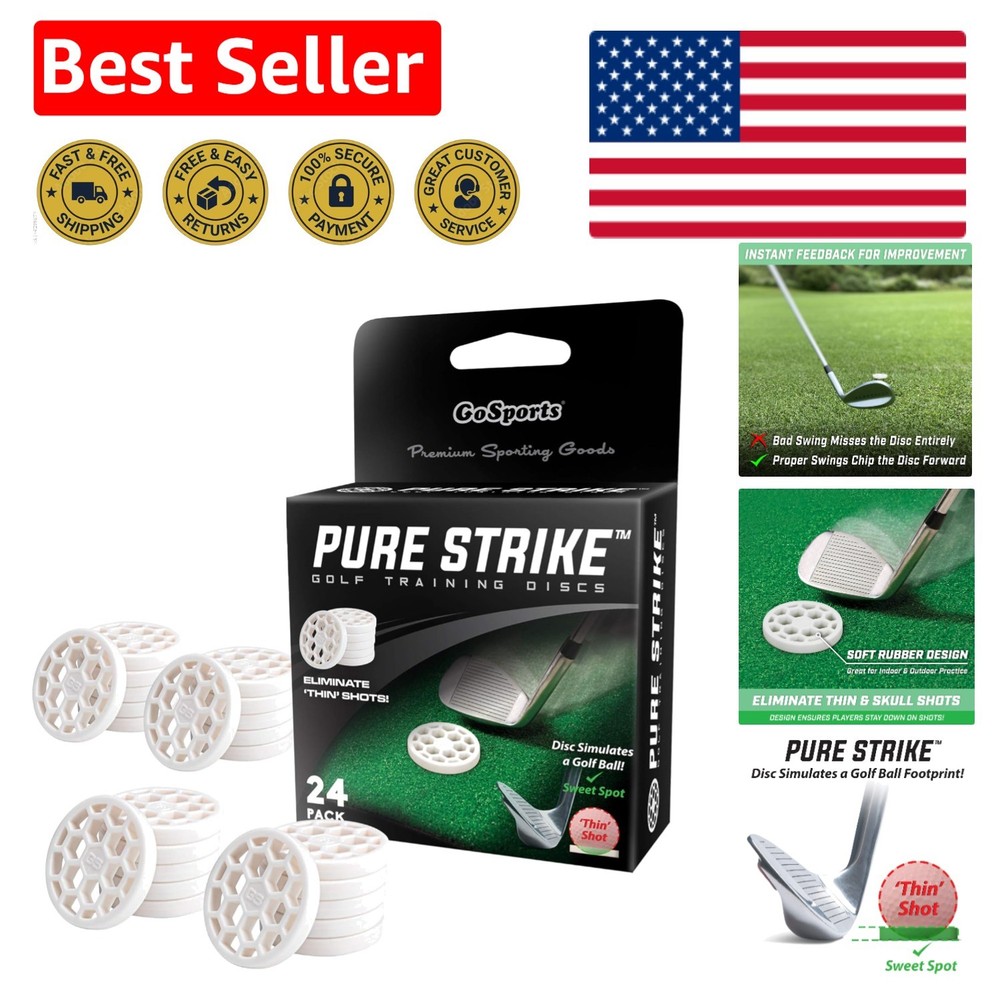 24 Pack  Golf Training Discs - Enhance Your Swing & Reduce Thin Shots