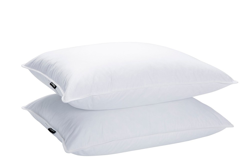 JA COMFORTS Goose Feather Down Bed Pillows for Sleeping(2 Packs)-Standard/Que...