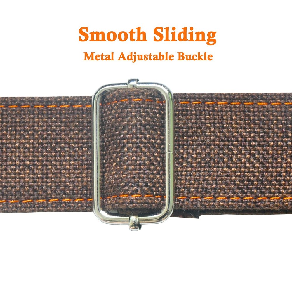 Farcaya Ukulele Strap Cotton Linen Adjustable Uke Shoulder Medium, Coffee