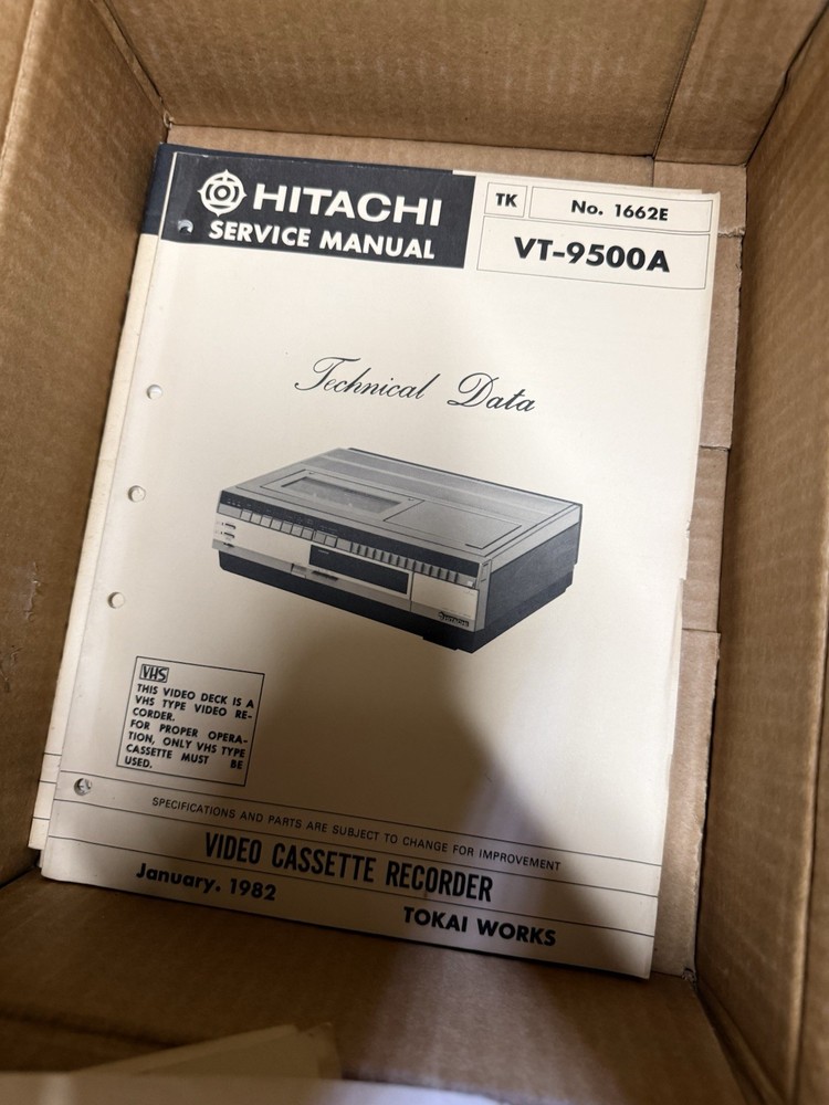 Original VCR Service Manuals