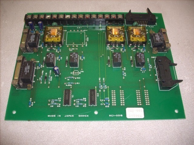 Sodick RCI-001 EDM Board BY0006 (Untested)