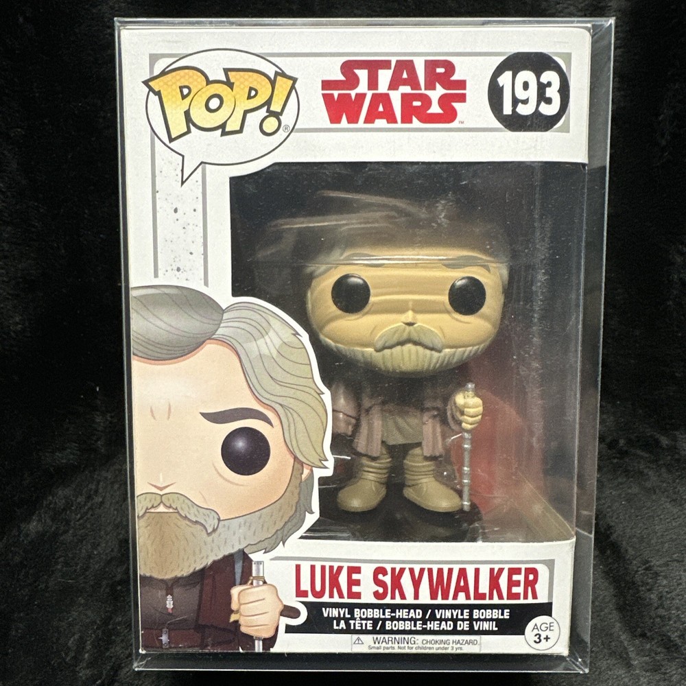 Funko Pop! STAR WARS: Luke Skywalker #193.     With    PROTECTOR!!!
