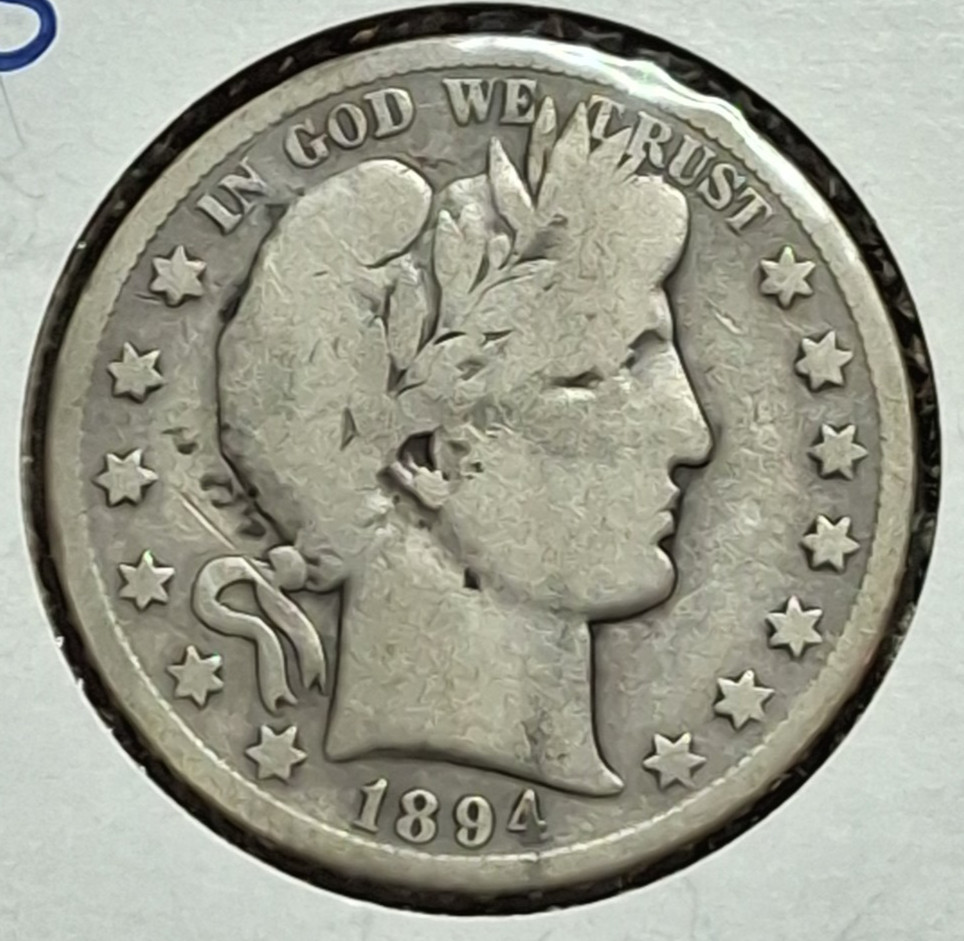 1894 S Barber Half Dollar