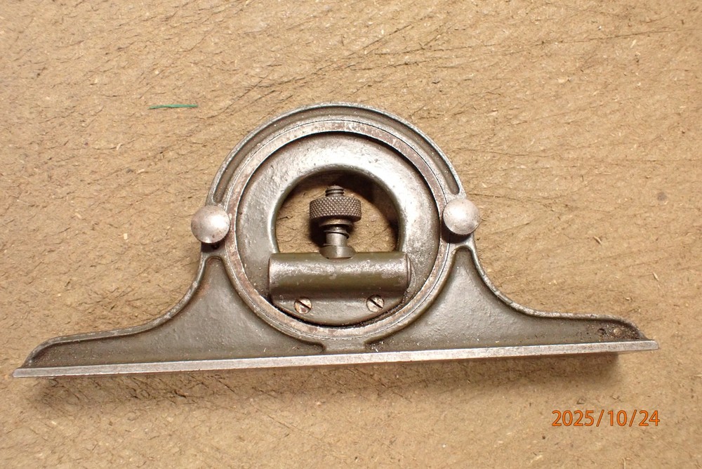 VINTAGE LUFKIN PROTRACTOR HEAD MACHINIST TOOL