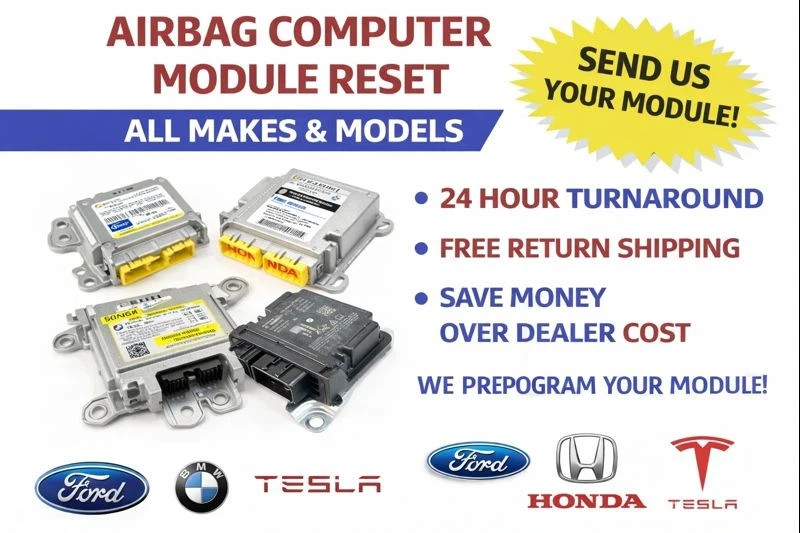 ALL MAKES & MODELS - SRS MODULE CRASH CODE RESET AFTER ACCIDENT 24 HOUR!!