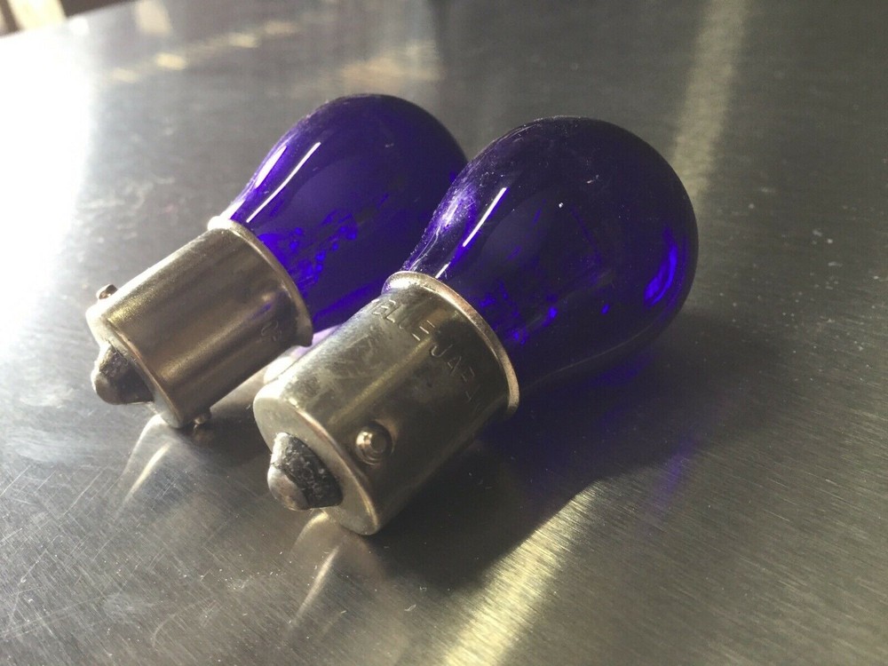 2pcs 1156 Blue Light Bulbs 12v 27w