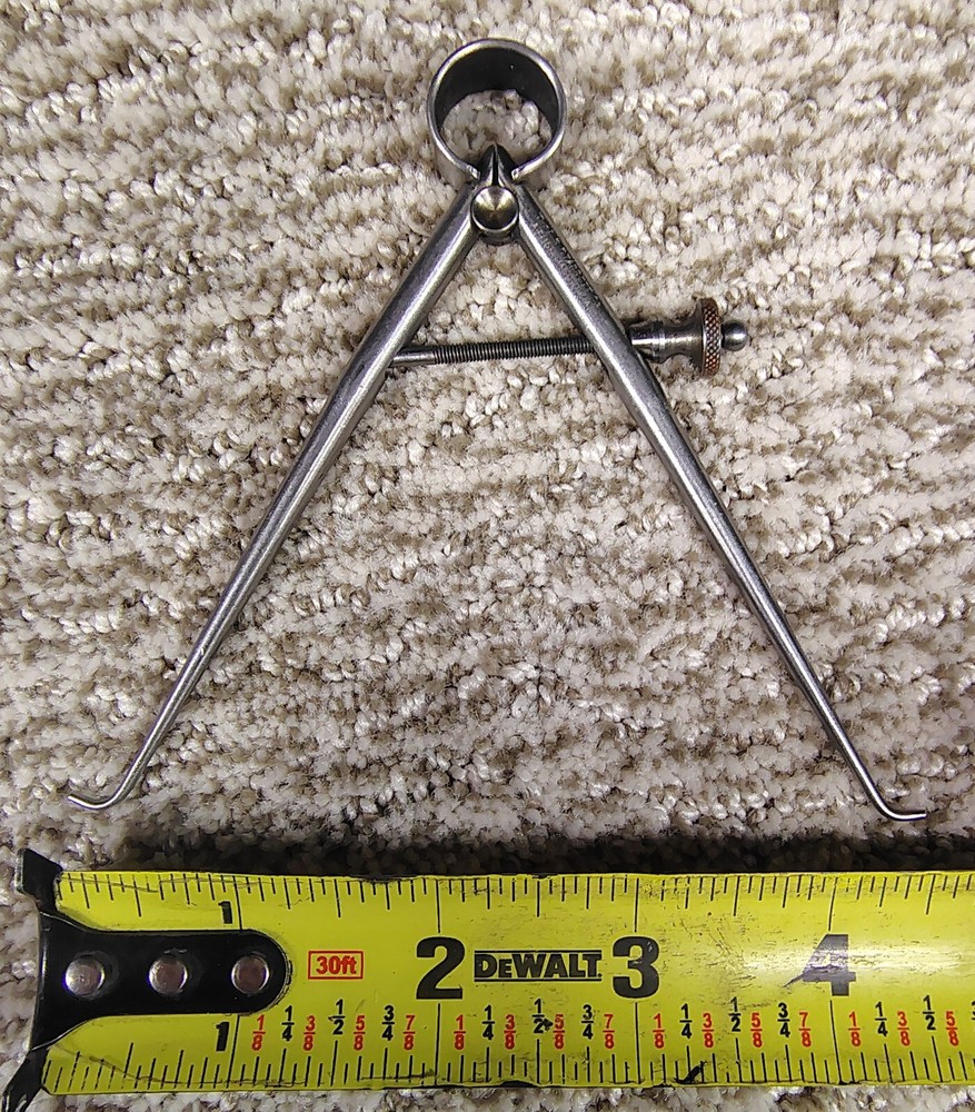 🗽 VINTAGE STARRETT 4" ID CALIPER