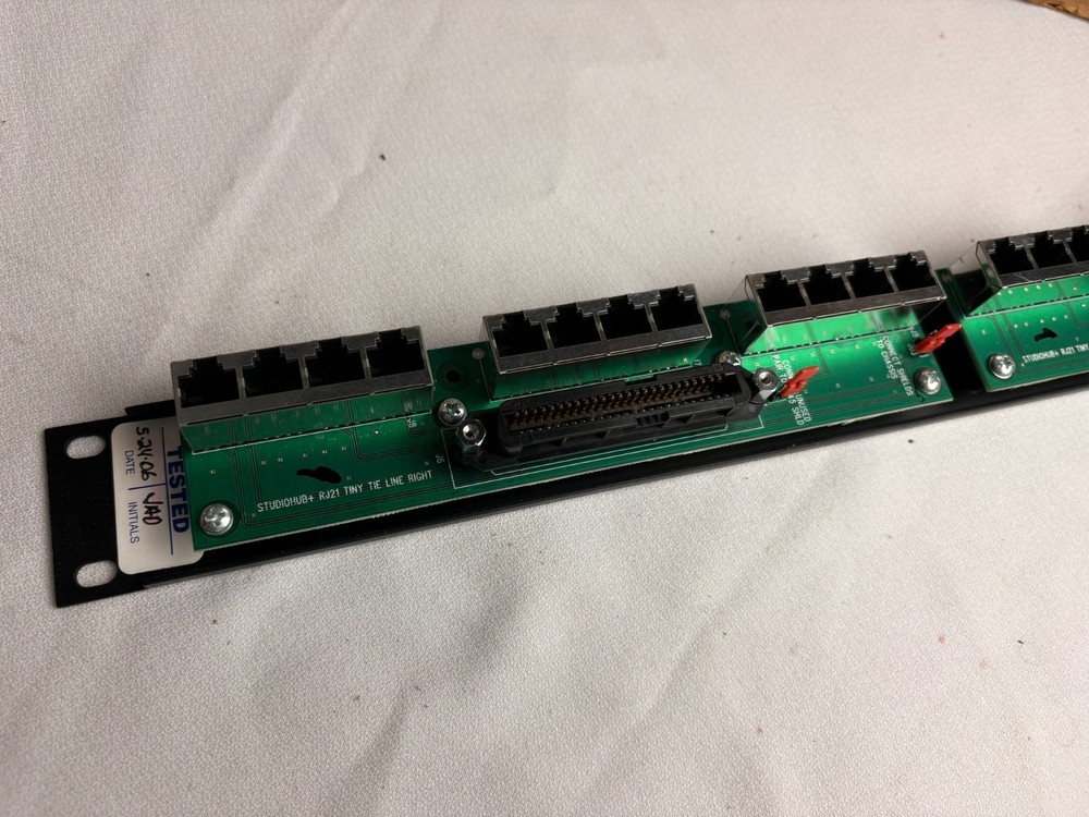 StudioHub+ RJ21 Tiny Tie Line Left Ethernet Panel 24-Port