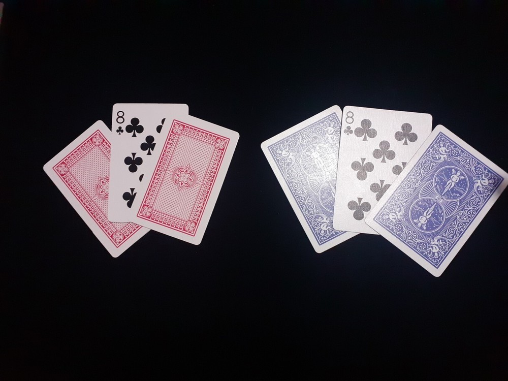 Visual card magic trick