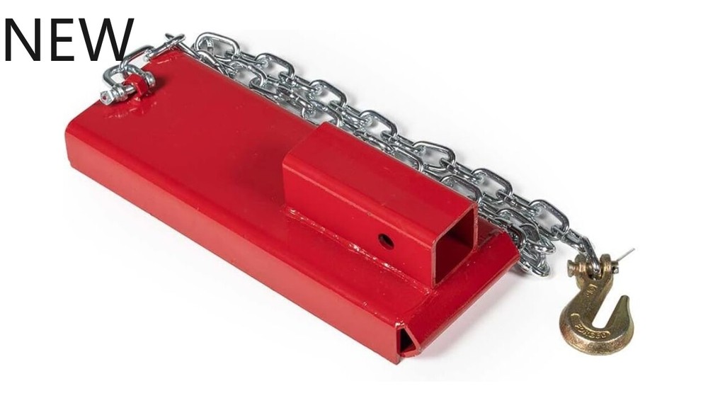 Titan Attachments Single Forklift 2" Hitch Receiver, Pallet Fork Blade Insert