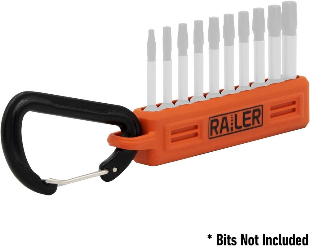 4 Pack Screwdriver Bit Holder Storage Organizer – Railer 10-Hole Bit Holde