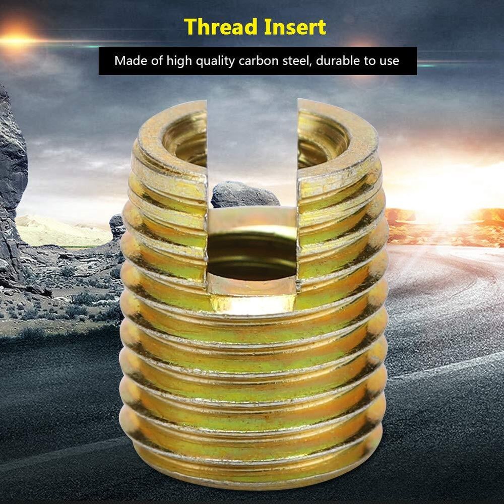 20Pcs Self-Tapping Thread Inserts Carbon Steel Thread Repair Inserts Accessor...
