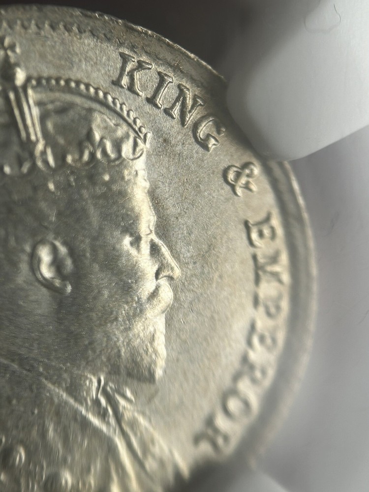 Ceylon 10 Cents 1908 MS66 Top Pop
