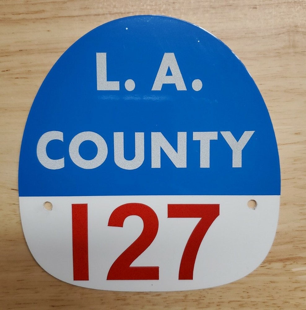 LA COUNTY 127 FIRE HELMET SHIELD