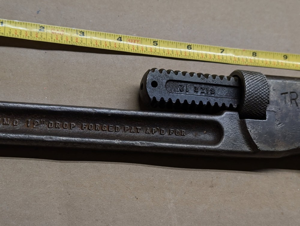 Antique Trimo 12" Adjustable Wrench