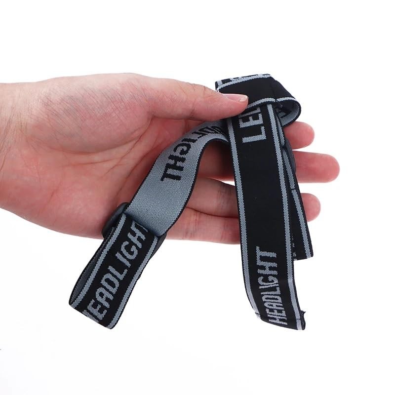RecDec 4 Pack Headlamp Strap Replacement Headband Head Lamp Elastic Black