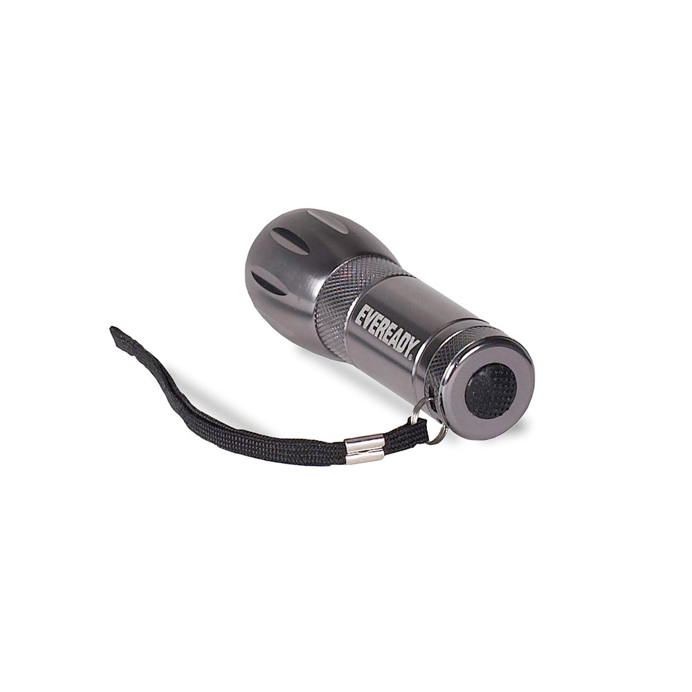 Eveready Compact LED Metal Flashlight Water Resistant, Includes 3 Super Heavy