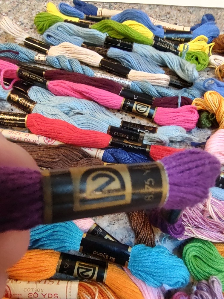 50 Packs Floss String Embroidery Bracelet Making Thread Multi Colors