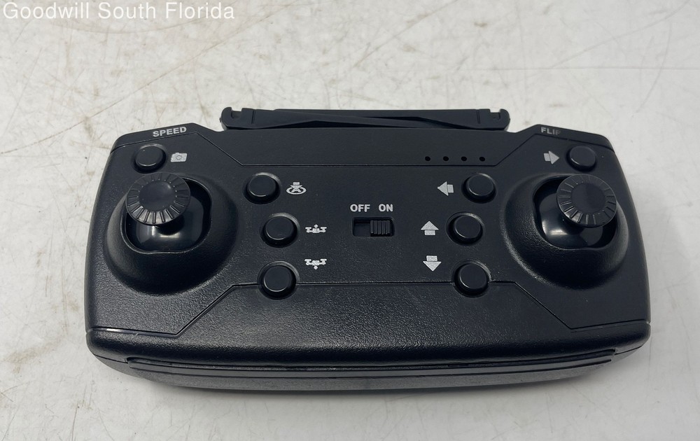 Black Remote Controller Folding Drone Pliant With Accessories Not Tested