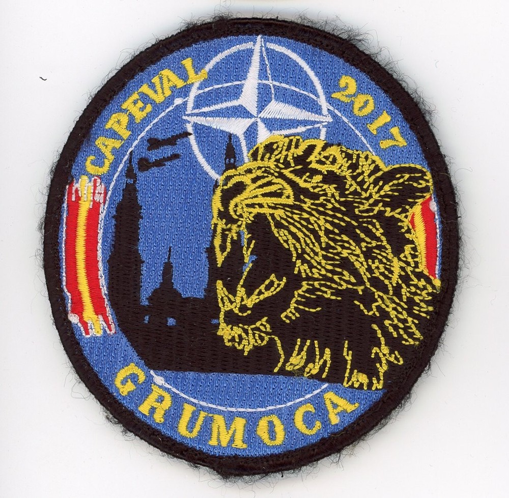 PATCH SPAIN AIR FORCE CAPEVAL NATO GRUMOCA 2017 IRON ON PARCHE