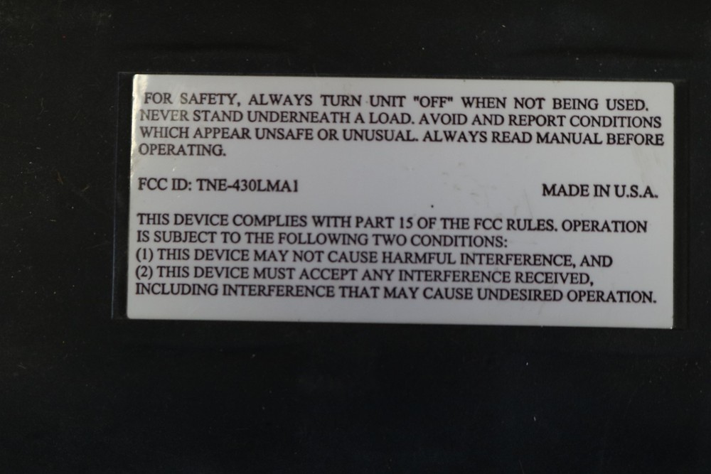 New Magnetek TX12M-2 Wireless Crane Remote - - - E2758