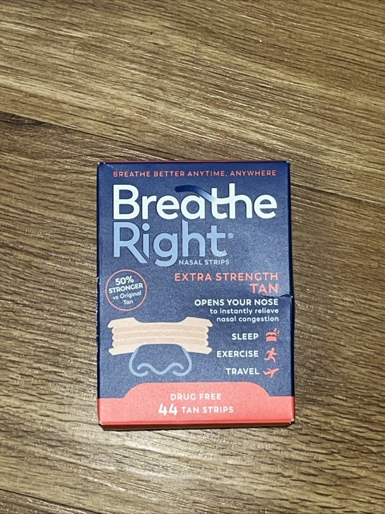 Breathe Right Extra Strength Tan Nasal Strips - 44 count