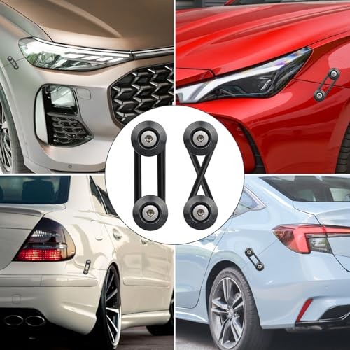 Universal Bumper Clips, Front Rear Bumper Quick Release Kit, Bumper 2set Black
