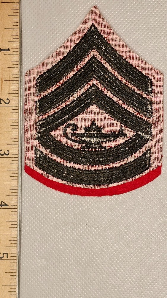 U.S. Marine Corps JROTC Gunnery Sergeant Rank Patch