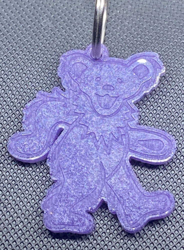 Grateful Dead Dancing Bear Epoxy Resin Keychain