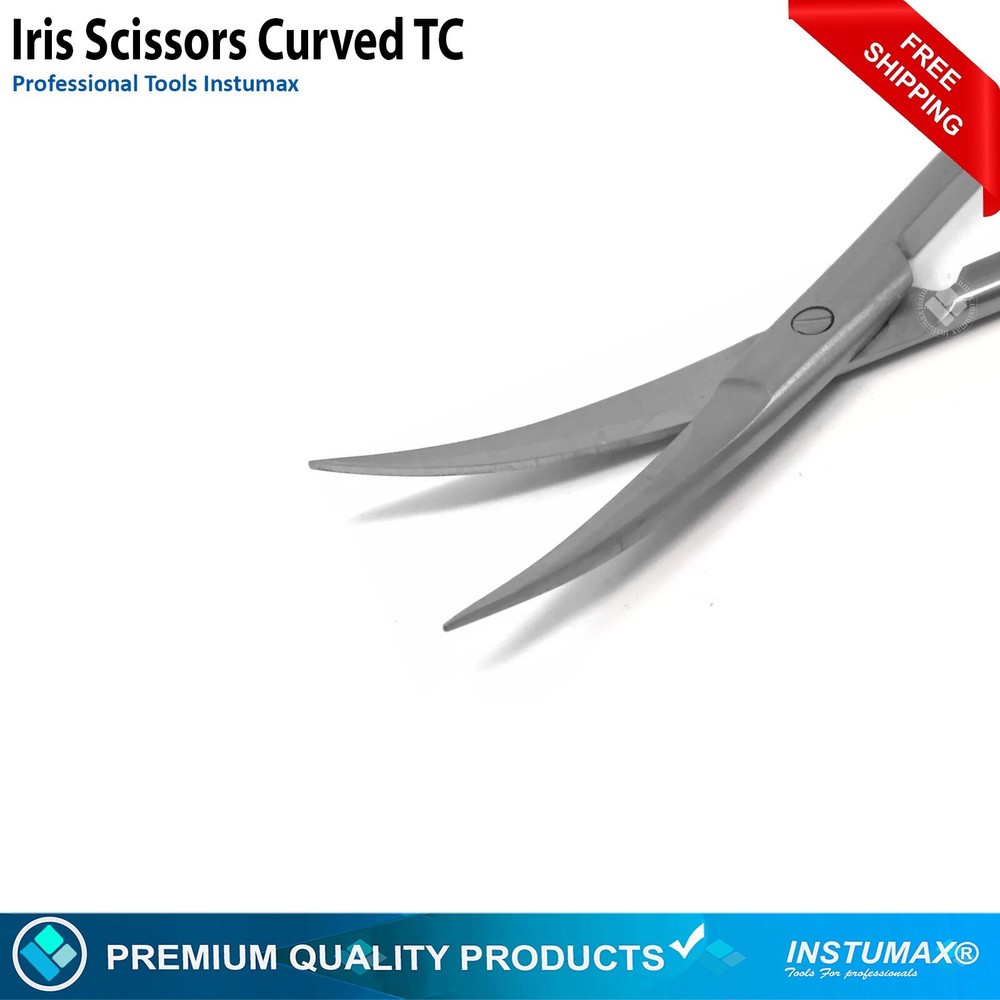 Dental Surgical Iris Scissors Curved TC Tissue Suture Surgical Instruments