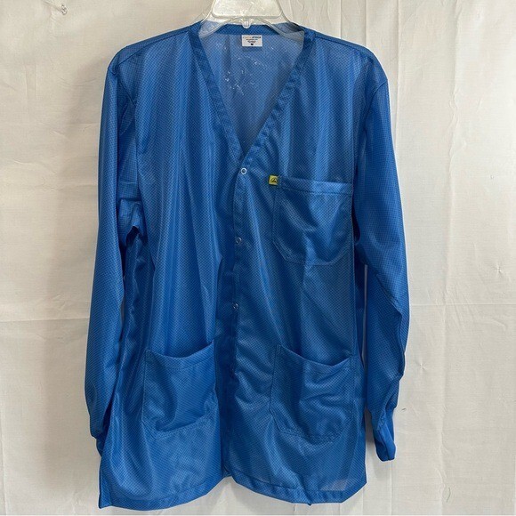 ESD Protection Certified L3 Static Shielding Knit Cuff Anti-Static LabCoatSmock