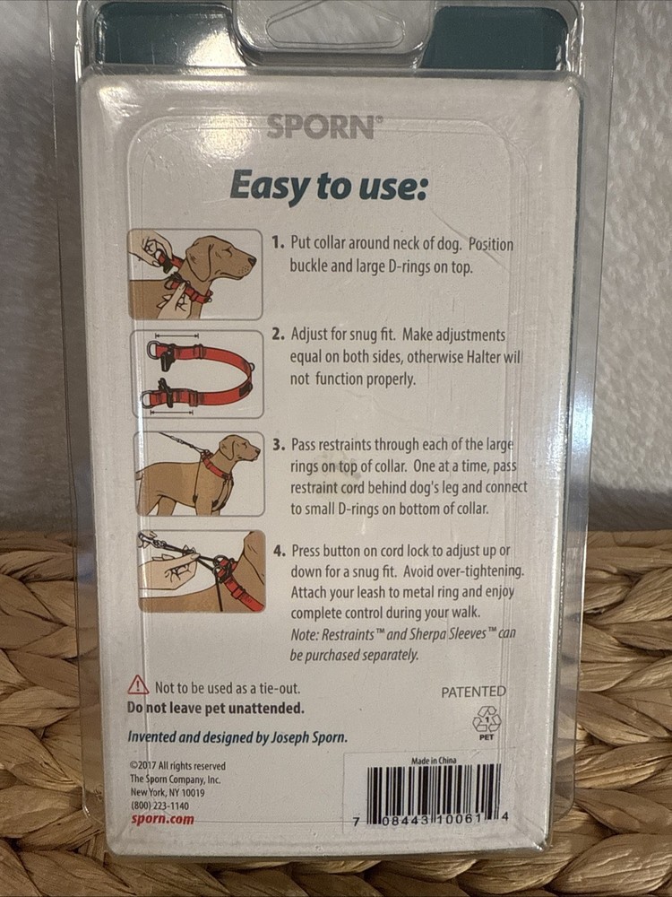 Sporn training halter pet