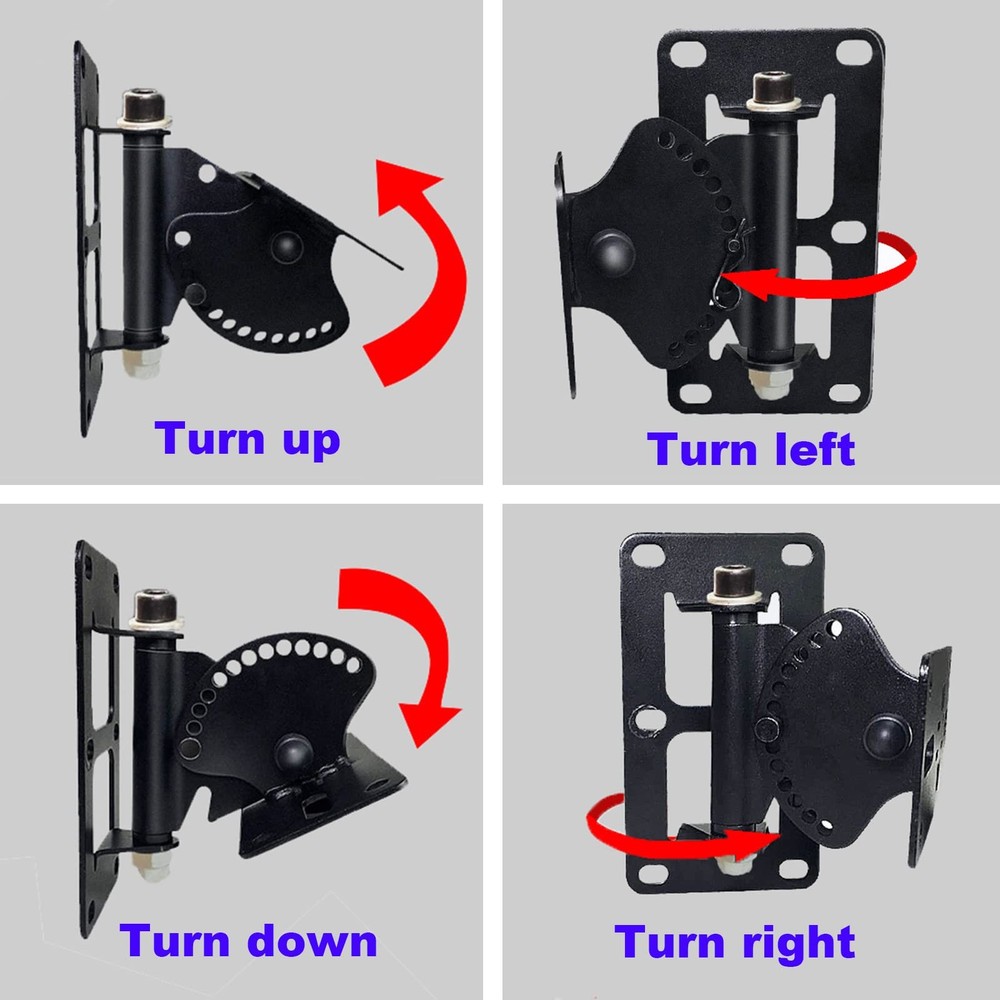 Howonder Speaker Wall Mount, Mount Bracket Design for Black