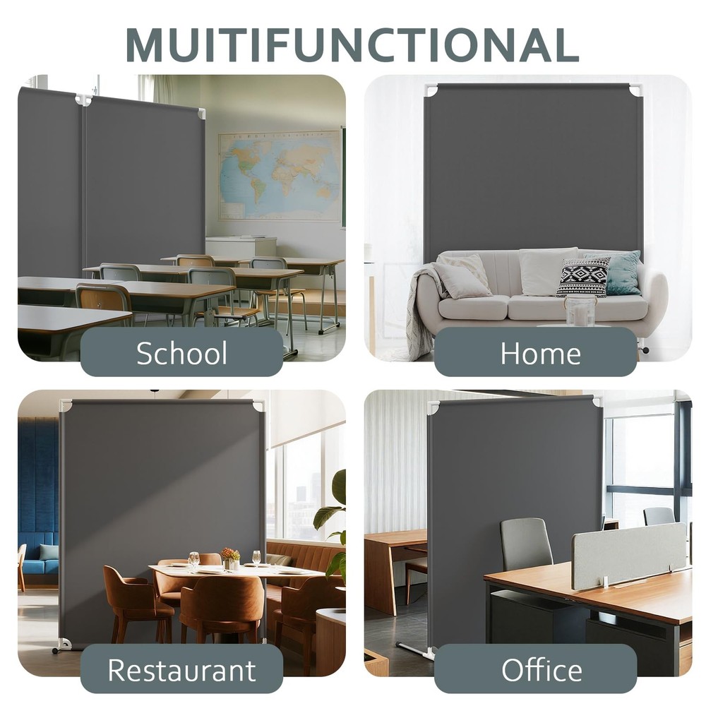 Room Divider for Privacy Protection - Single Panel Privacy Screen for Room Se...