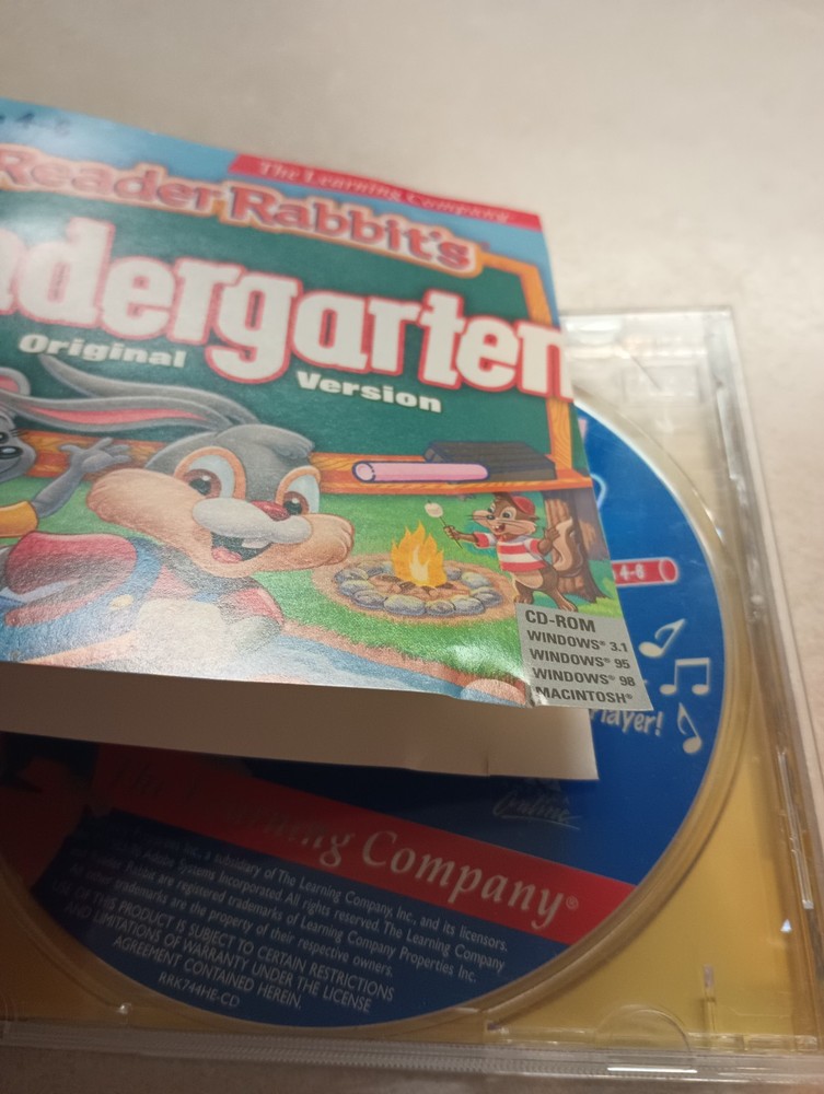 Reader Rabbit's Kindergarten Original Version CD-ROM - Windows 3.1 / 95 / 98