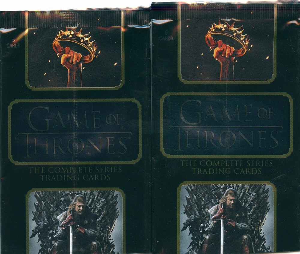 GOT Game of Thrones the Complete series Vol 1 73 card base set + 2 empty wrapper