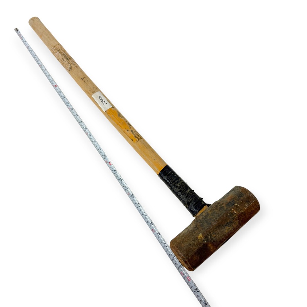 36 in Engineering Double Faced Hammer, Steel 7,5 in Head, Wood Handle