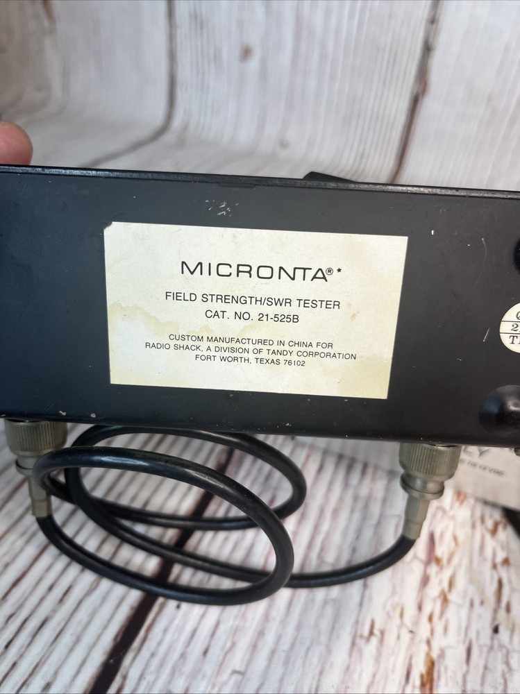 Micronta Field Strength/SWR Tester & Regulated 12 Volt Power Supply Tested
