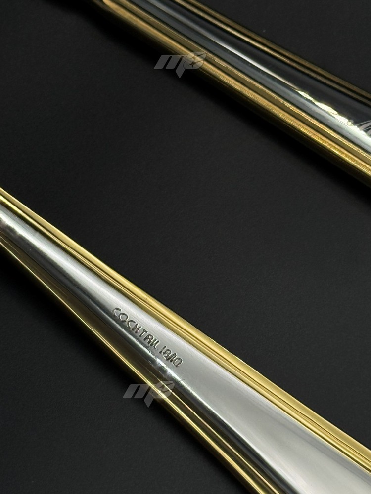 24k Gold Wedding Cake Server Set Personalized Name Knife & Fork Premium Gift Box