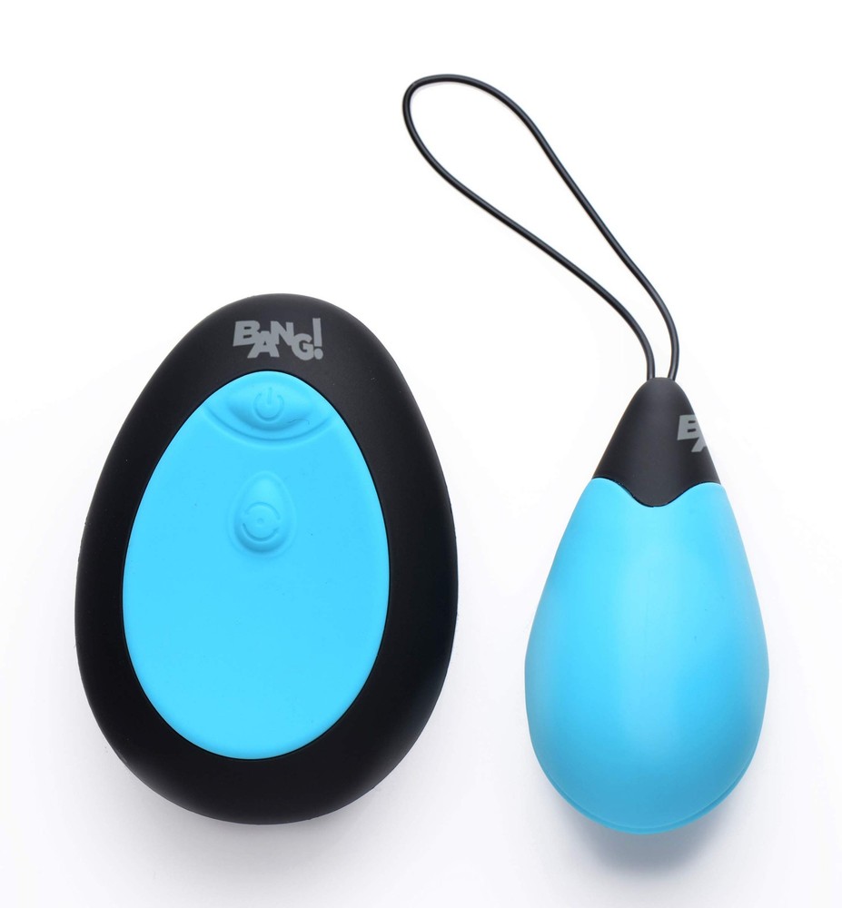 Bang! 10X Silicone Vibrating Egg - Blue