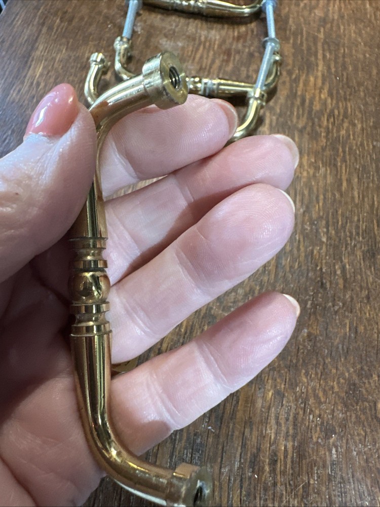 Brass bar style drawer pull 3 x 1" Solid/4