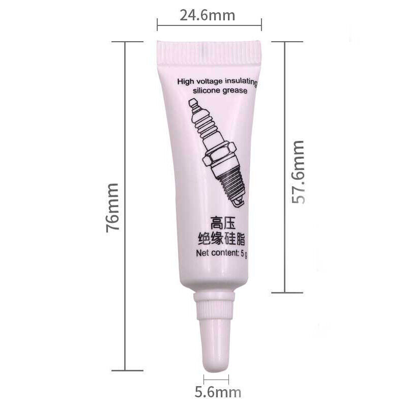 2Pcs Car Spark Plug Insulating Grease High Voltage Electrical Silicone Grease