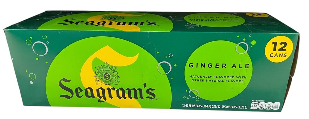 Seagram's Caffeine Free Ginger Ale Soda 12 Pack
