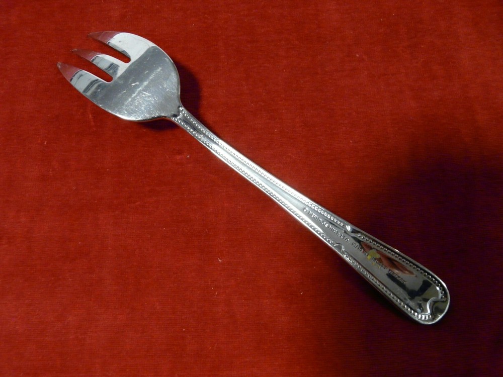 Serving Set Cold Meat Fork Scalloped Serving Spoon Heritage Mint FONTENAY